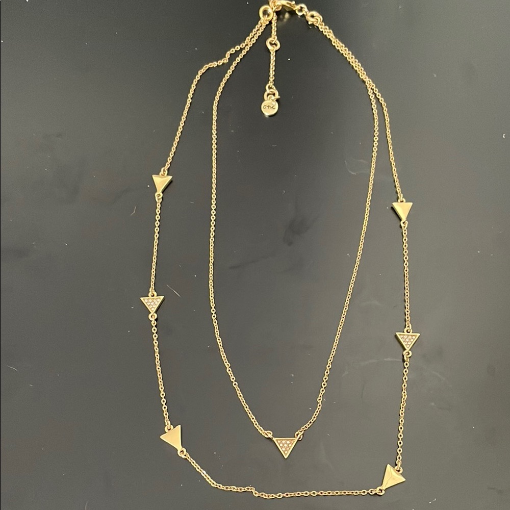 Chloe + Isabel Gold Triangle Layered Necklace